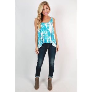 Buddy Love Aruba Tie Dye Swing Tank Top